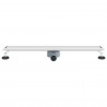 Odpływ prysznicowy 2 w 1 z syfonem 360° Srebrny 80 cm