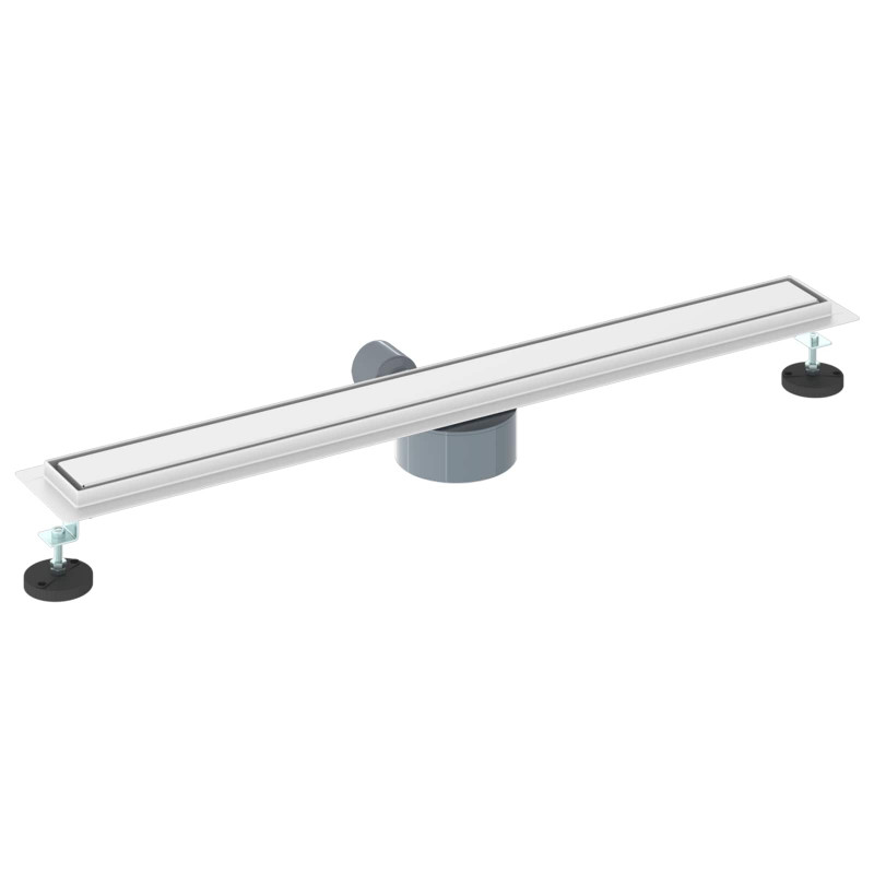 Odpływ prysznicowy 2 w 1 z syfonem 360° Srebrny 80 cm