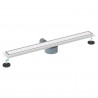 Odpływ prysznicowy 2 w 1 z syfonem 360° Srebrny 80 cm