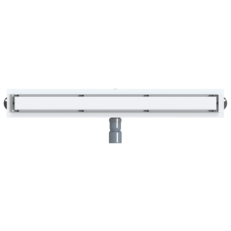 Odpływ prysznicowy 2 w 1 z syfonem 360° Srebrny 80 cm