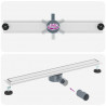 Odpływ prysznicowy 2 w 1 z syfonem 360° Srebrny 80 cm