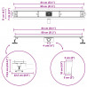 Odpływ prysznicowy 2 w 1 z syfonem 360° Srebrny 80 cm