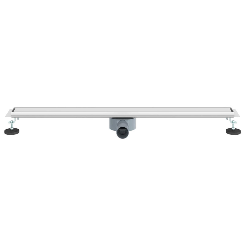 Odpływ prysznicowy 2 w 1 z syfonem 360° Srebrny 90 cm