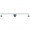 Odpływ prysznicowy 2 w 1 z syfonem 360° Srebrny 90 cm