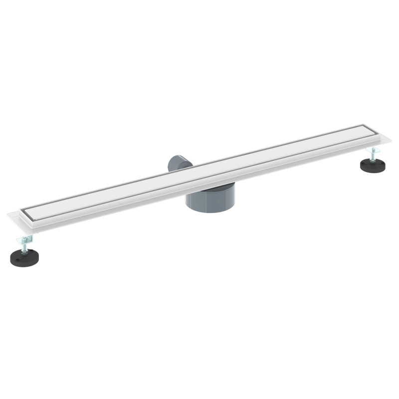 Odpływ prysznicowy 2 w 1 z syfonem 360° Srebrny 90 cm