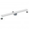 Odpływ prysznicowy 2 w 1 z syfonem 360° Srebrny 90 cm