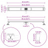 Odpływ prysznicowy 2 w 1 z syfonem 360° Srebrny 90 cm