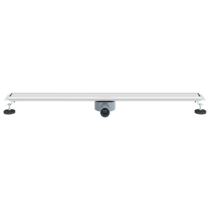 Odpływ prysznicowy 2 w 1 z syfonem 360° Srebrny 100 cm