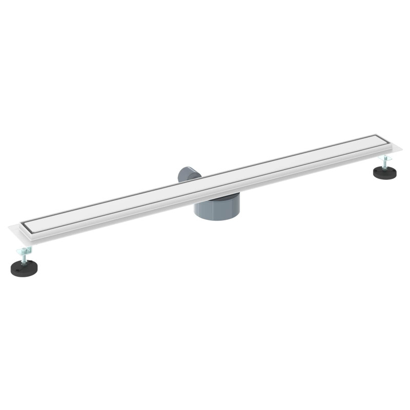 Odpływ prysznicowy 2 w 1 z syfonem 360° Srebrny 100 cm