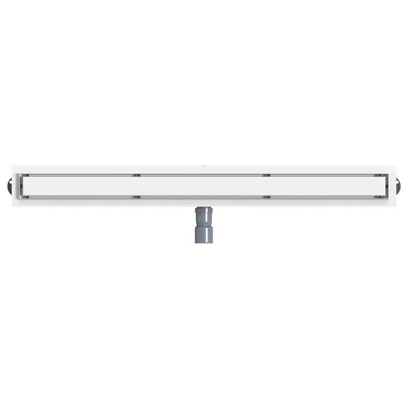 Odpływ prysznicowy 2 w 1 z syfonem 360° Srebrny 100 cm