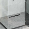 Odpływ prysznicowy 2 w 1 z syfonem 360° Czarny 50 cm