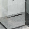 Odpływ prysznicowy 2 w 1 z syfonem 360° Czarny 60 cm
