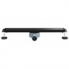 Odpływ prysznicowy 2 w 1 z syfonem 360° Czarny 60 cm