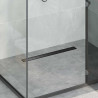 Odpływ prysznicowy 2 w 1 z syfonem 360° Czarny 70 cm