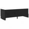 Rama łóżka narożnego Z zagłówkiem Czarny 80 cm x 200 cm Aksamit