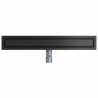 Odpływ prysznicowy 2 w 1 z syfonem 360° Czarny 70 cm