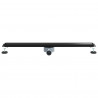 Odpływ prysznicowy 2 w 1 z syfonem 360° Czarny 90 cm