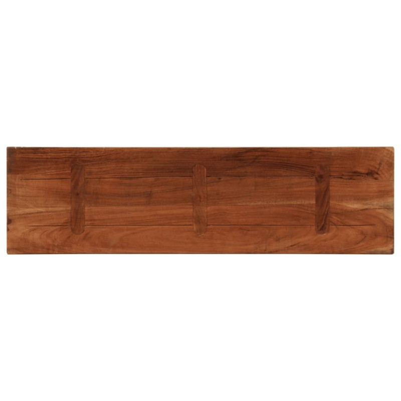 Blat stołu, 120x30x3,8 cm, prostokątny, lite drewno z odzysku