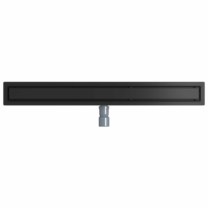 Odpływ prysznicowy 2 w 1 z syfonem 360° Czarny 90 cm