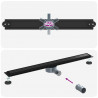 Odpływ prysznicowy 2 w 1 z syfonem 360° Czarny 90 cm