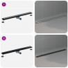 Odpływ prysznicowy 2 w 1 z syfonem 360° Czarny 90 cm