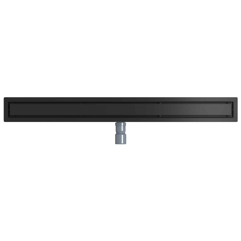 Odpływ prysznicowy 2 w 1 z syfonem 360° Czarny 100 cm