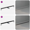 Odpływ prysznicowy 2 w 1 z syfonem 360° Czarny 100 cm