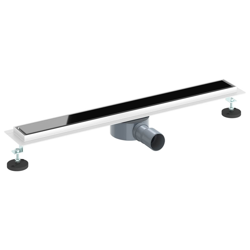 Odpływ prysznicowy z szklaną pokrywą i syfonem 360° 70 cm