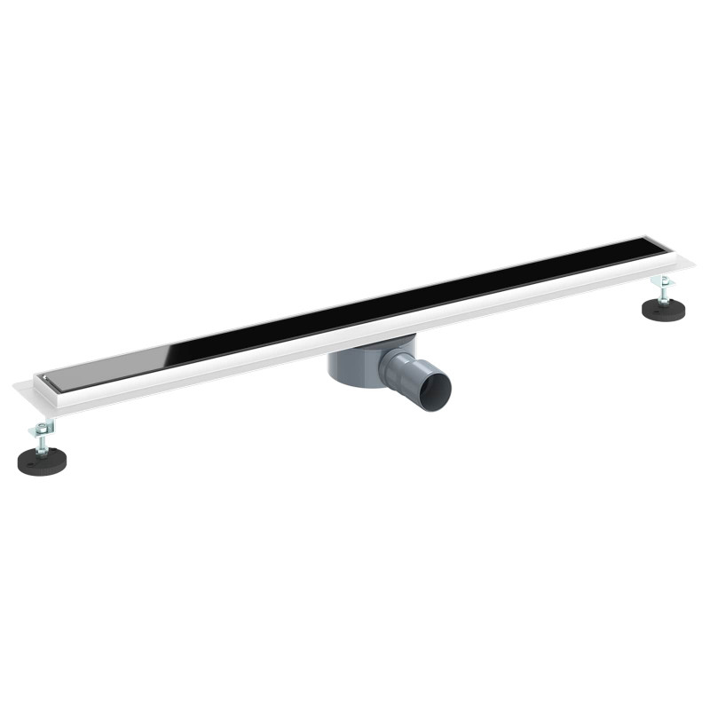 Odpływ prysznicowy z szklaną pokrywą i syfonem 360° 90 cm