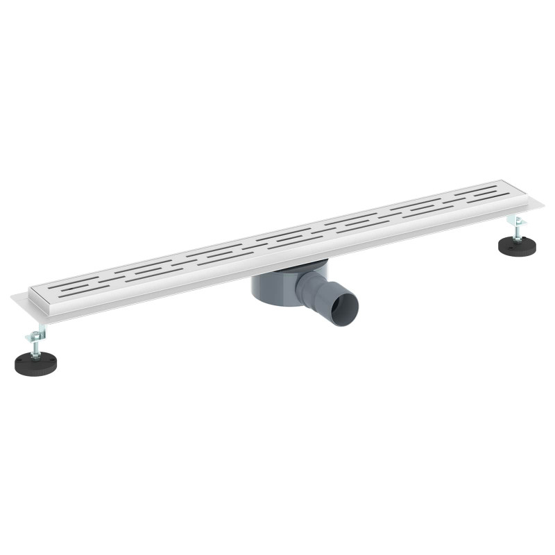 Odpływ prysznicowy z szklaną pokrywą i syfonem 360° 80 cm