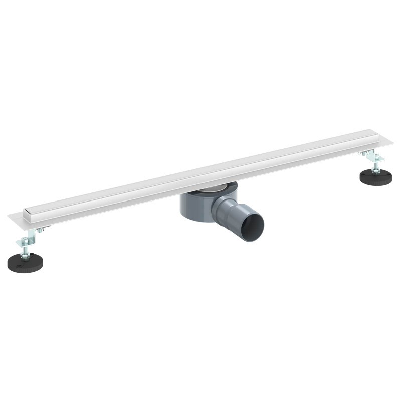 360° Odpływ prysznicowy z cienkim modelem Srebrny 70 cm