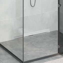 Odpływ prysznicowy montowany na ścianie Srebrny 80 cm