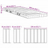Materac piankowy Biały 80 x 200 cm Pianka