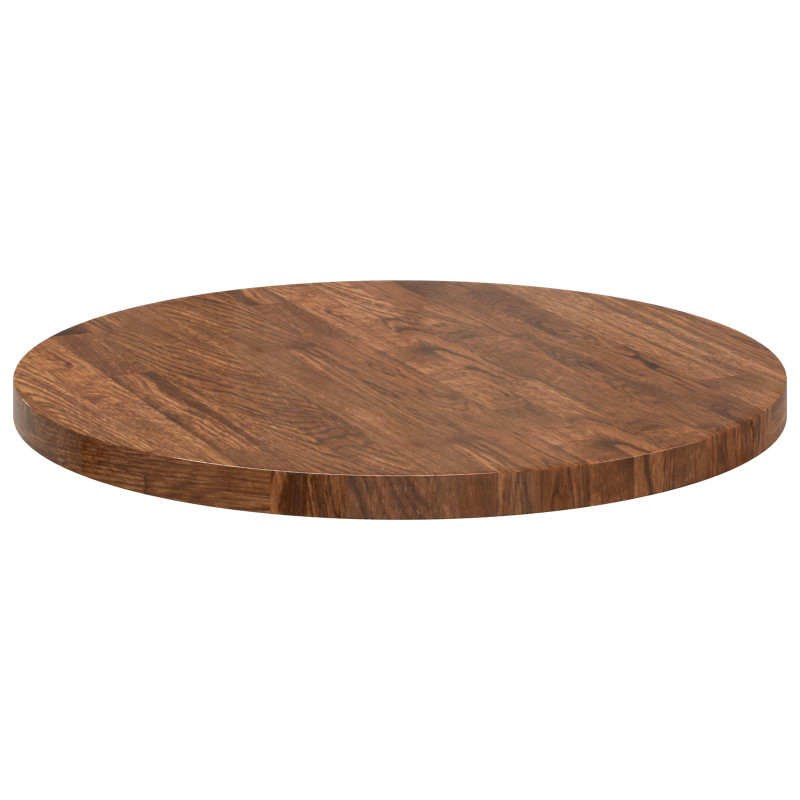 Blat stołu Jasny Brąz Ø 50 x 2,5 cm Dąb lite