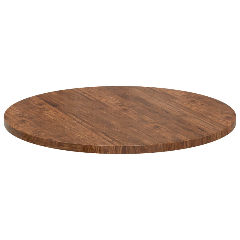 Blat stołu Jasny Brąz Ø 80 x 2,5 cm Dąb lite