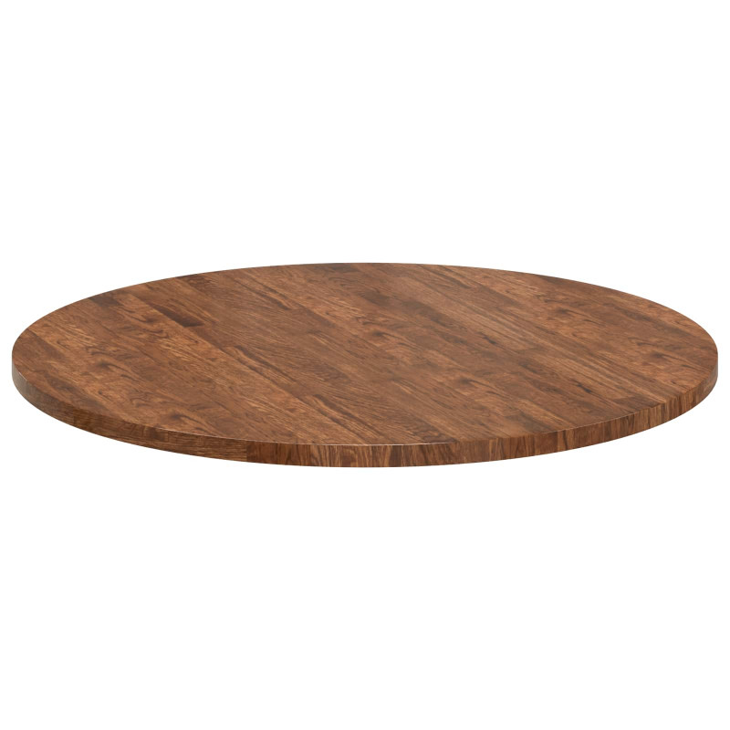 Blat stołu Jasny Brąz Ø 90 x 2,5 cm Dąb lite