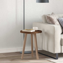 Blat stołu Ciemny brąz Ø 40 x 2,5 cm Dąb lite