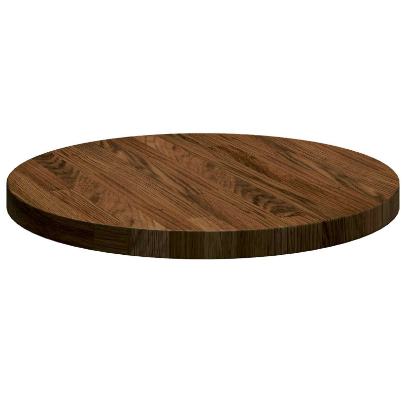 Blat stołu Ciemny brąz Ø 40 x 2,5 cm Dąb lite