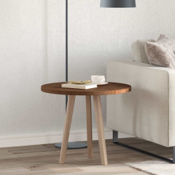 Blat stołu Ciemny brąz Ø 60 x 2,5 cm Dąb lite