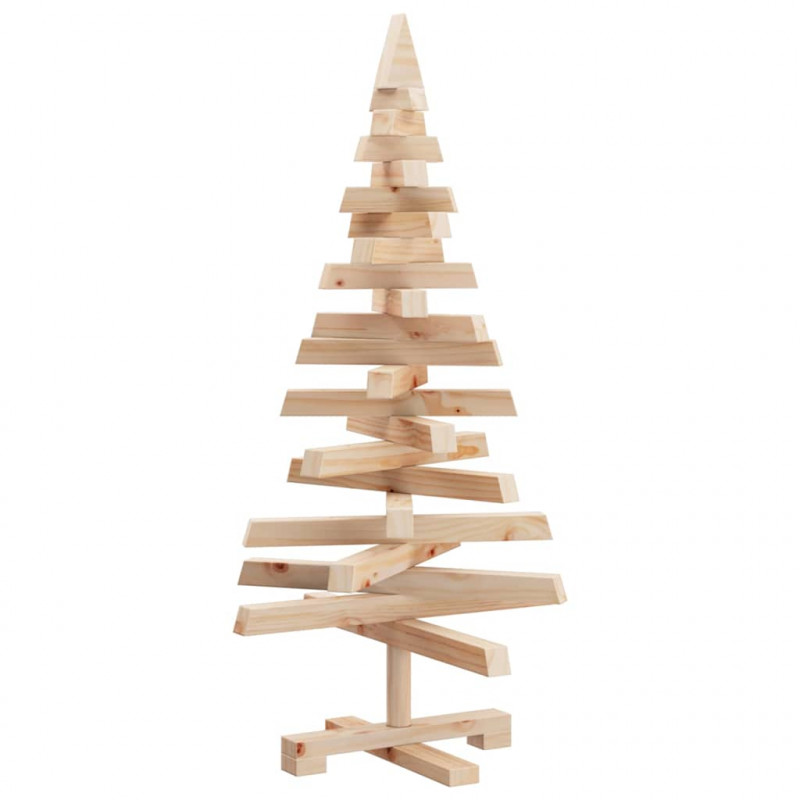 Choinki z podstawą Naturalny 90 cm Lite drewno sosnowe