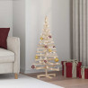 Choinki z podstawą Naturalny 120 cm Lite drewno sosnowe