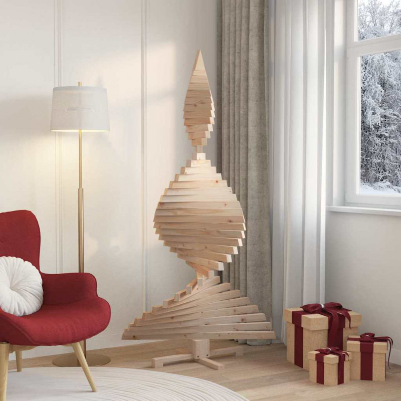 Choinki z podstawą Naturalny 180 cm Lite drewno sosnowe