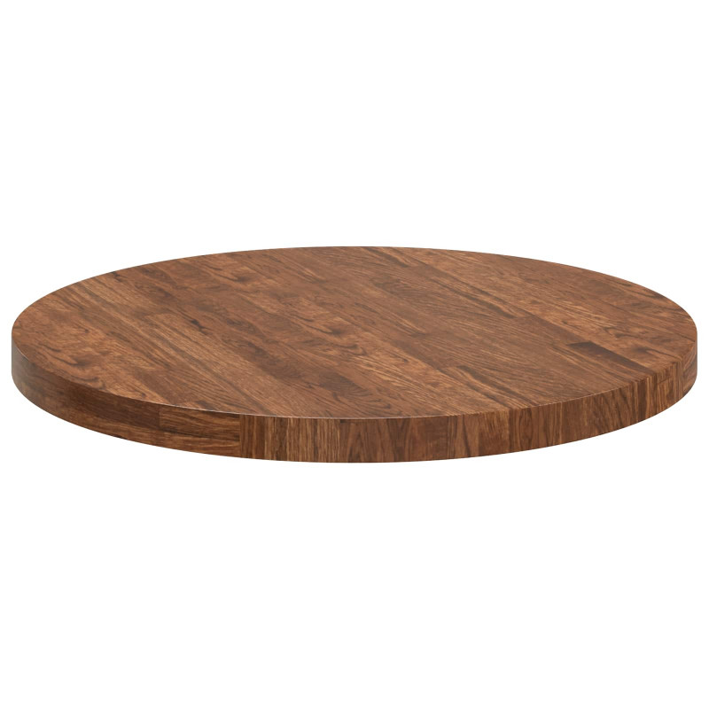 Blat stołu Jasny Brąz Ø 70 x 4 cm Dąb lite