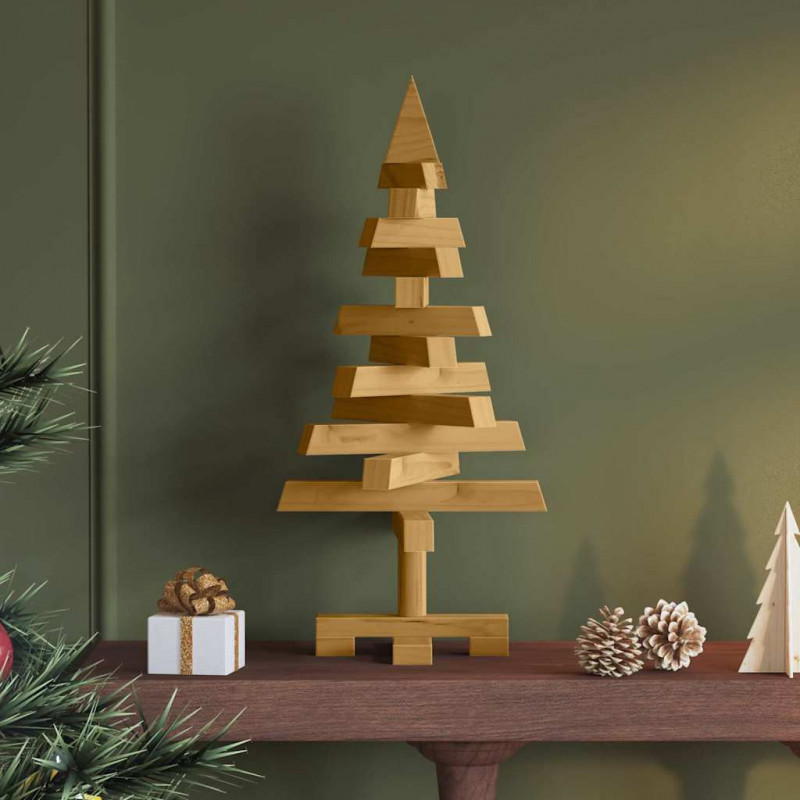 Choinki z podstawą Brązowy 60 cm Lite drewno sosnowe
