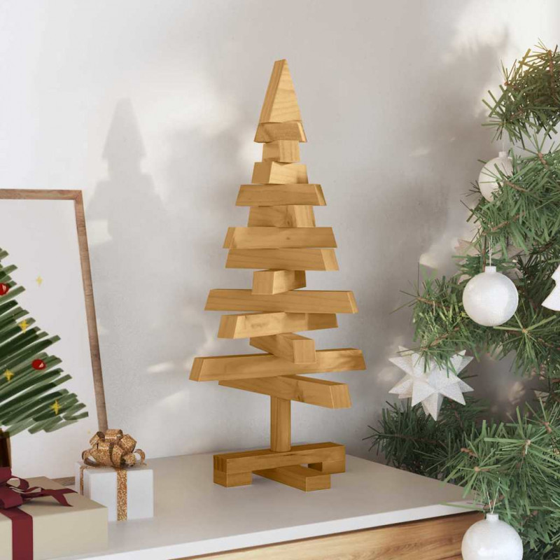 Choinki z podstawą Brązowy 60 cm Lite drewno sosnowe