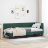 Rama łóżka narożnego Ciemna zieleń 80 cm x 200 cm Aksamit