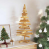 Choinki z podstawą Brązowy 90 cm Lite drewno sosnowe