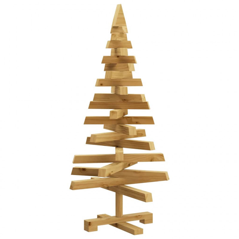 Choinki z podstawą Brązowy 90 cm Lite drewno sosnowe