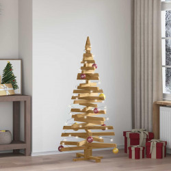 Choinki z podstawą Brązowy 150 cm Lite drewno sosnowe