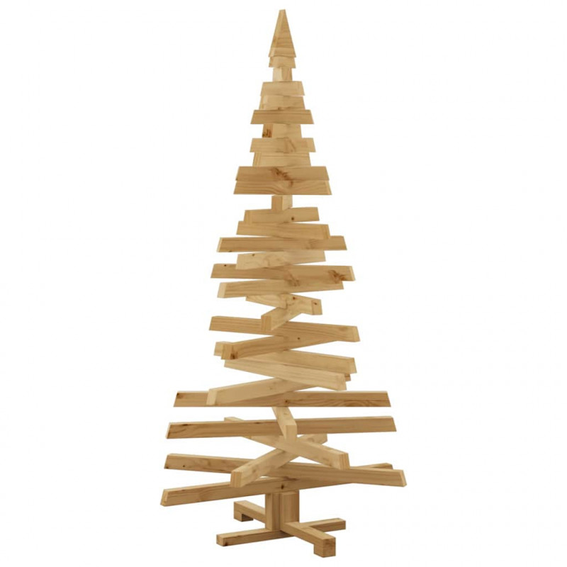 Choinki z podstawą Brązowy 150 cm Lite drewno sosnowe